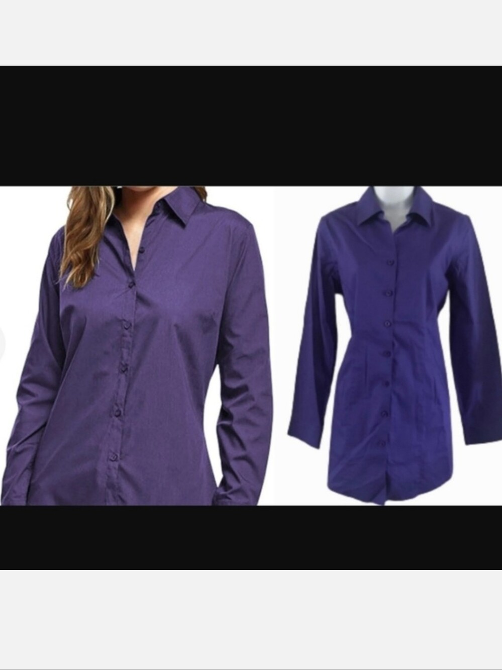 Chico’s Wrinkle Resistant Cotton Blouse Shirt Tunic